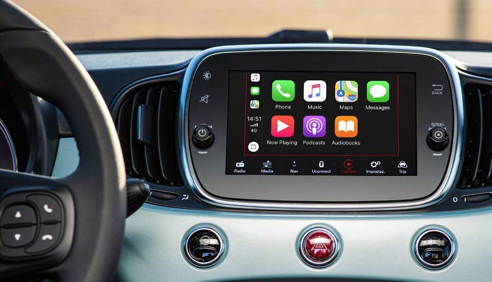 Sučelje Android integracije u Fiat 500 automobilu
